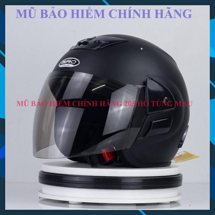 Nón bảo hiểm có kính 3/4 chính hãng GRO cao cấp kiểu dáng Honda