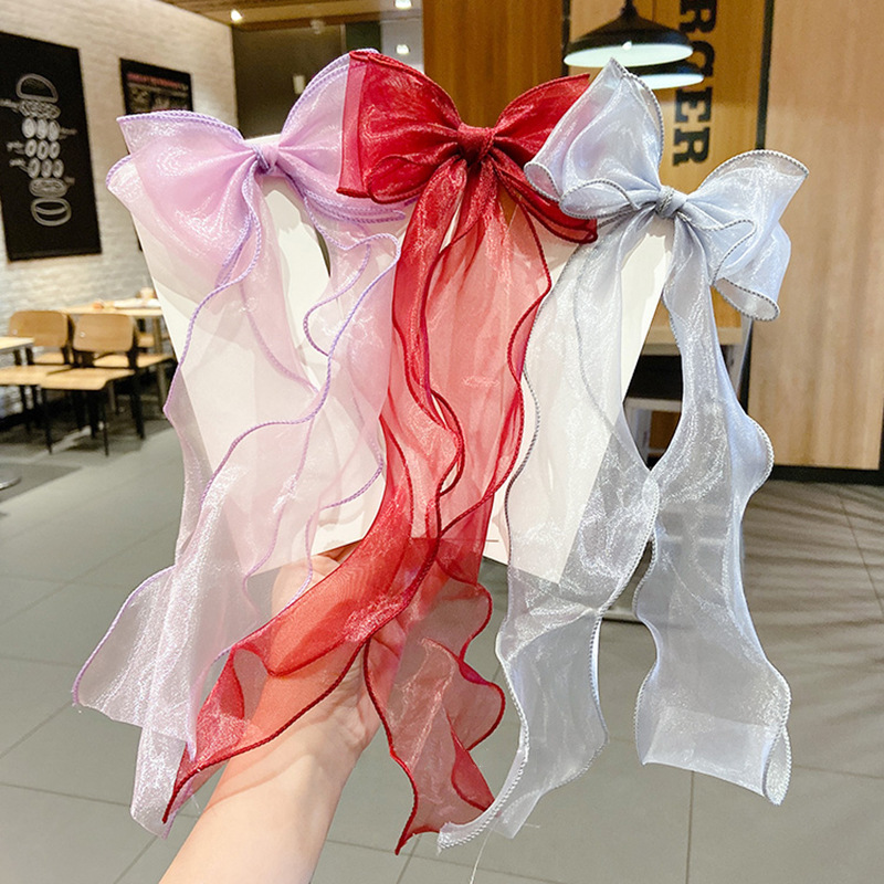 Kẹp Tóc Nơ Thả Dài Dịu Dàng Dễ Thương J20121801