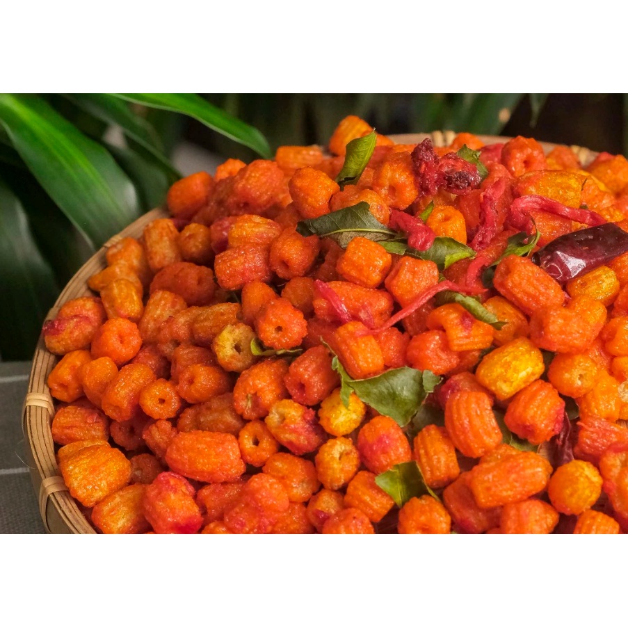 500G Nui Sấy Khô Bò Lá Chanh, Giòn ngon, Đậm Vị, Mami Food