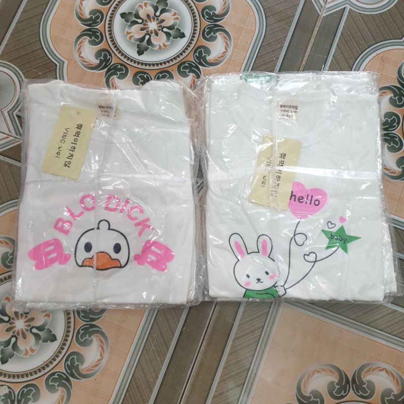 {8-14kg} Áo dài tay bé gái chất cotton tàu đẹp