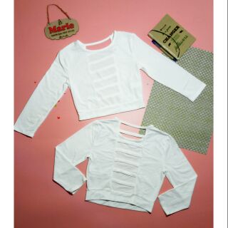 Áo croptop đan dây lưng F21 vnxk