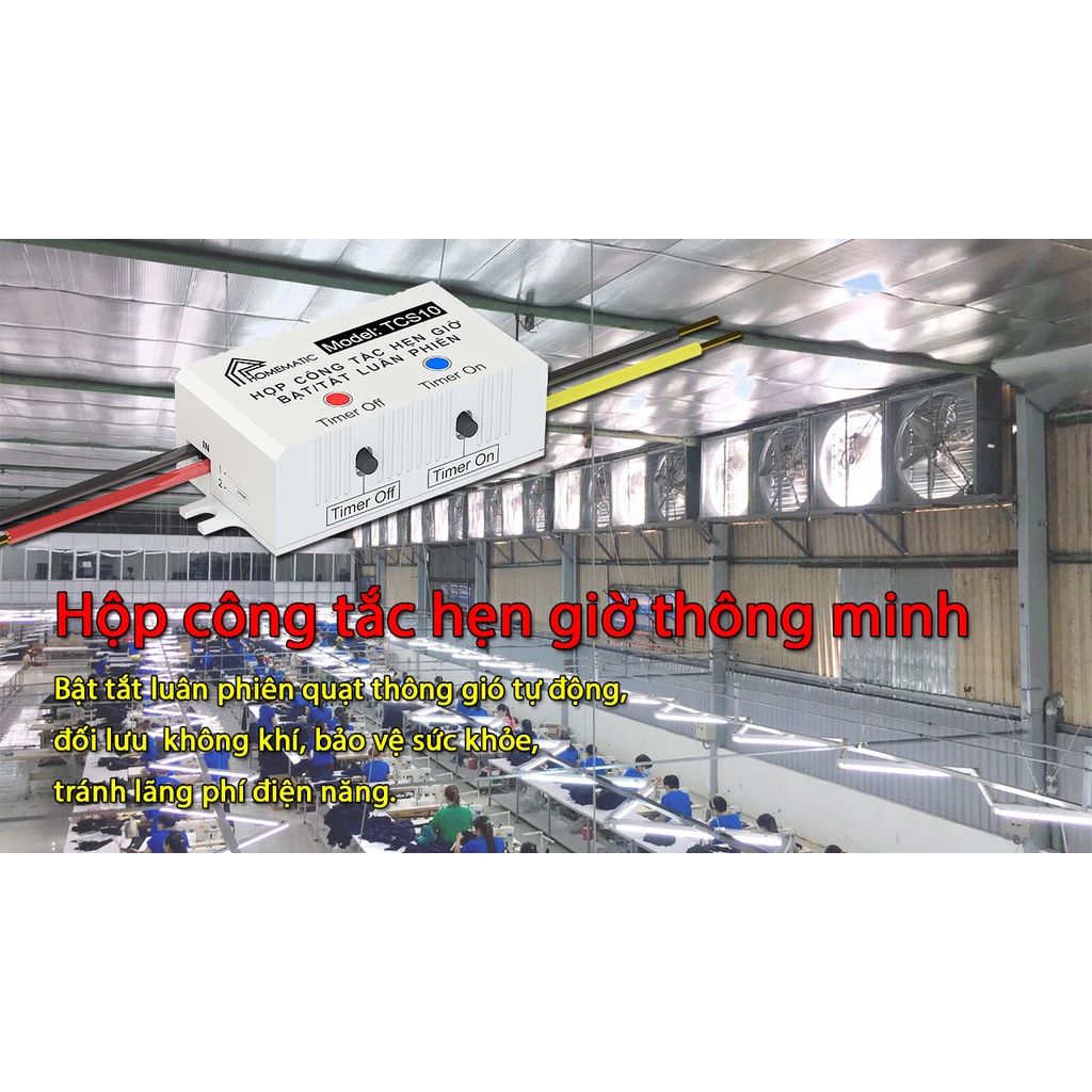 Hộp công tắc hẹn giờ tắt bật luân phiên HOMEMATIC TCS10