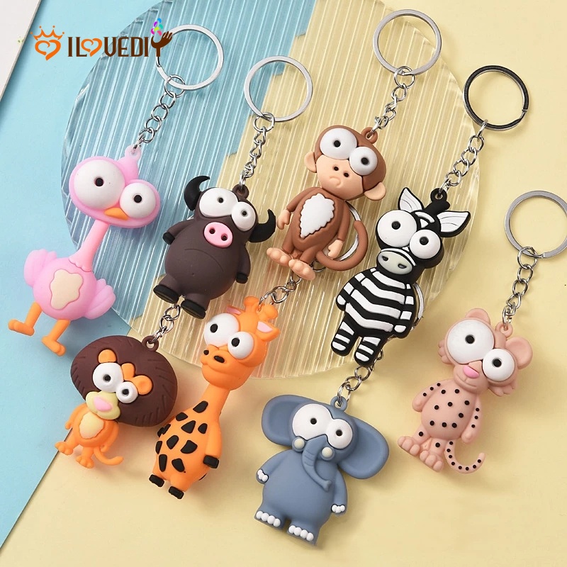 Móc Khóa Hình Động Vật Hoạt Hình Đáng Yêu