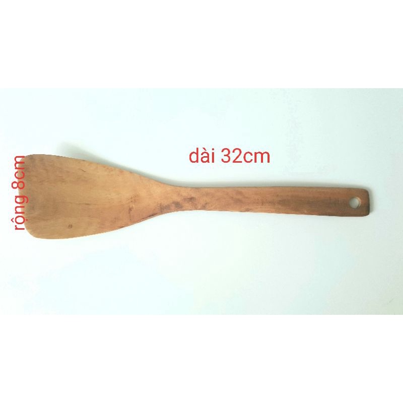 Xạn/Thìa/Xẻng/Muỗng Gỗ Cán Dài Dùng Xào Chiên Nấu Ăn Tiện Lợi