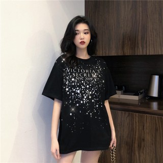 Áo thun/pull cổ tròn kim tuyến Victoria, đi chơi #9273