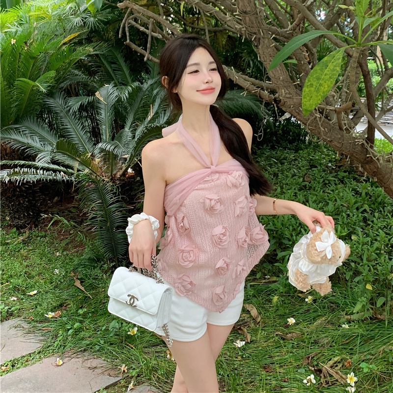 Áo Hai Dây Họa Tiết Hoa Thời Trang Cho Nữ