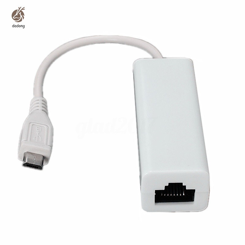 Bộ chuyển đổi cáp Ethernet Cotremyp Micro USB 2.0 5 chấu sang mạng LAN RJ45 cho máy tính bảng PC