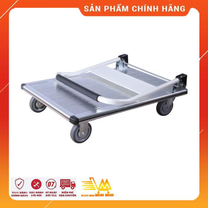 [FreeShip - Hàng Cao Cấp] Xe Kéo Hàng, Xe Đẩy Bán Hàng 4 Bánh Maxkiwi PT87- 300kg Siêu Bền, Sàn Aluminium Chống Gỉ