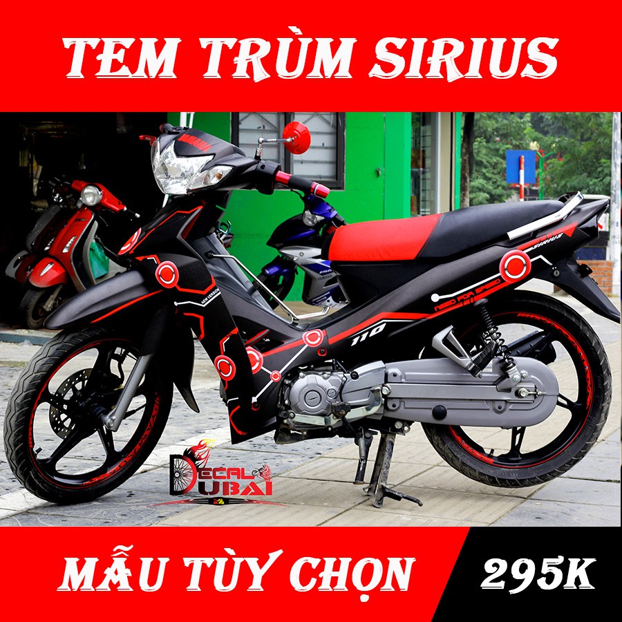 Tem Trùm Sirius Đen Nhám Đỏ