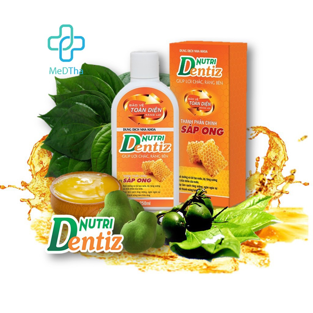 Dung dịch nha khoa Nutri Dentiz - Lợi chắc, răng bền, thổi bay hôi miệng [Chính hãng]