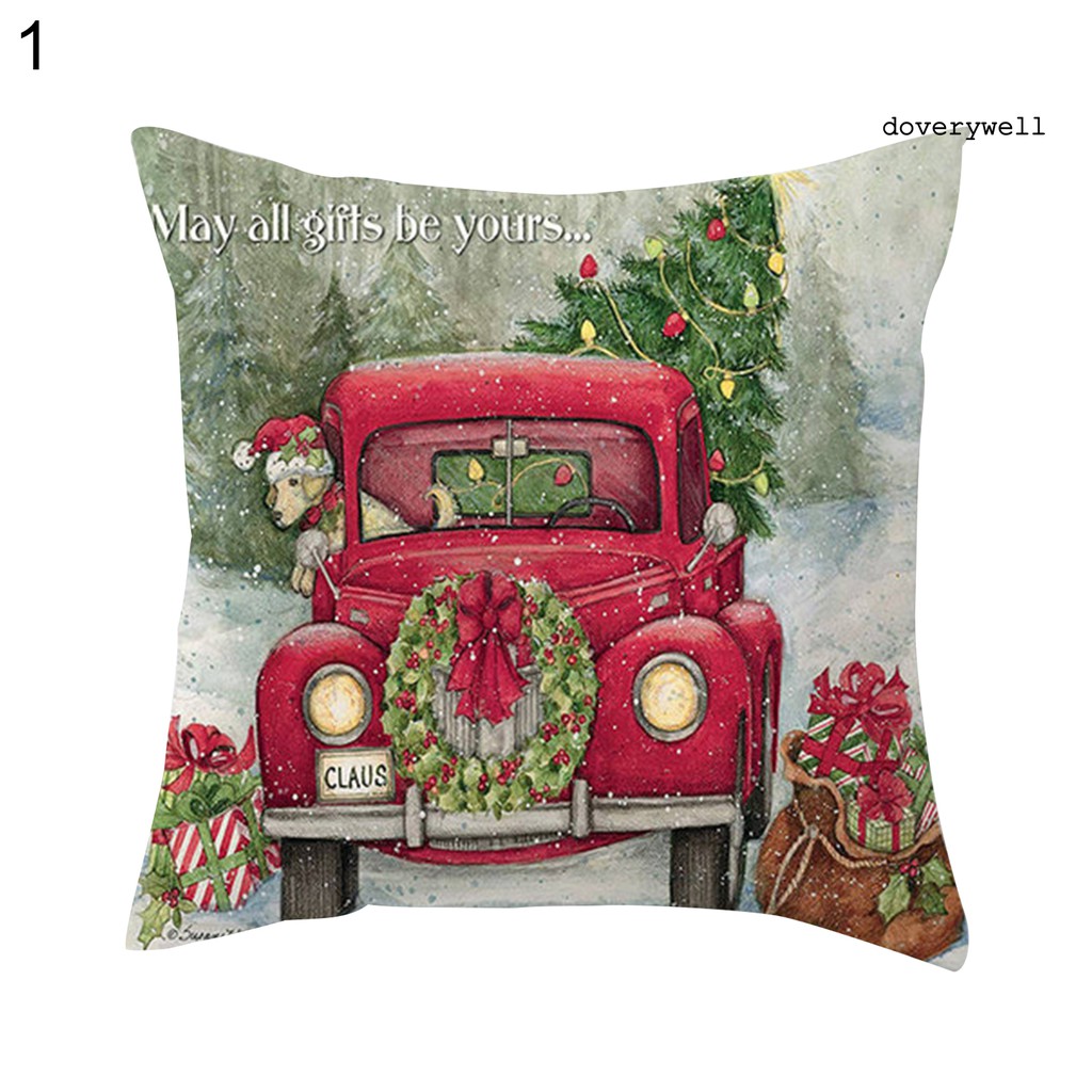 Bao Bọc Gối Trang Trí In Hình Chủ Đề Giáng Sinh