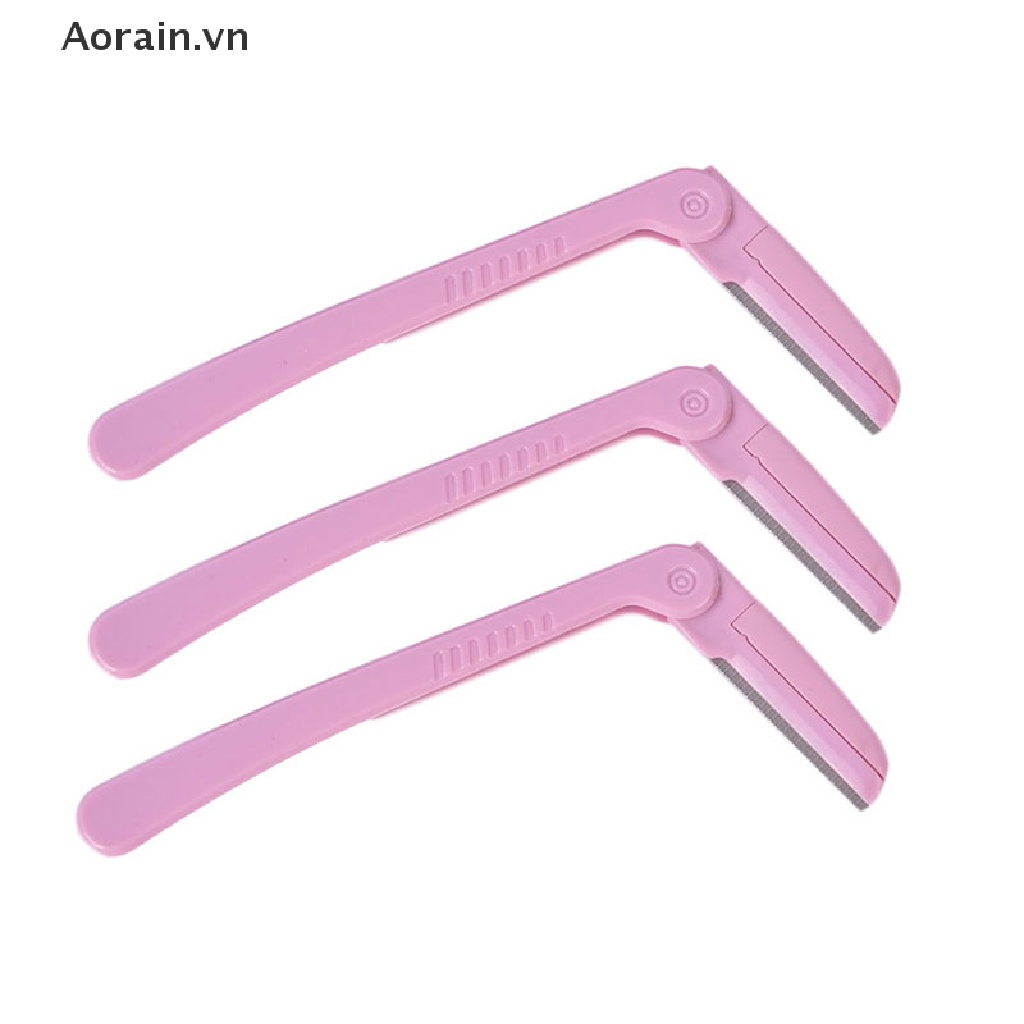 [Hàng mới về] Set 3 dao cạo tỉa lông mày mặt cơ thể an toàn tiện lợi