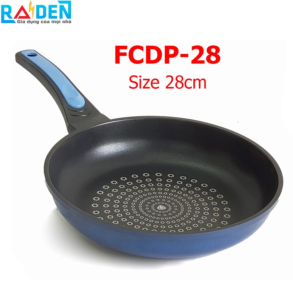Chảo đá chống dính kim cương cạn CookWay Nhập khẩu Hàn Quốc FCDP-28 size 28cm