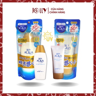 Kem Chống Nắng Skin Aqua Nắp Vàng Nâng Tone SPF 50+ PA++++ Hàng Nhật Nội Địa Phù Hợp Mọi Loại Da (80g - 110g)
