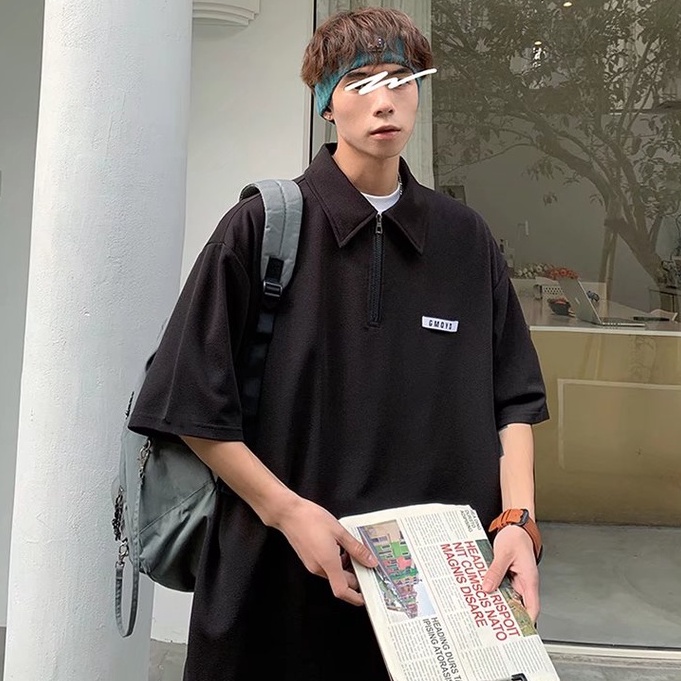 áo thun nam có cổ hàn quốc áo polo unisex from rộng áo phông bông áo thun có cổ nữ áo thun nam thời trang áo polo nam đẹp