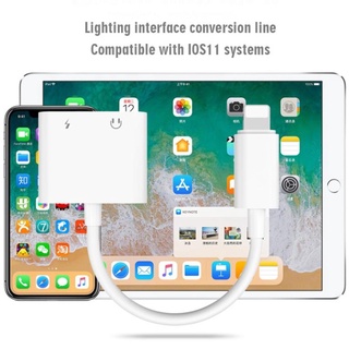 Đầu cắm chia cổng lightning 2 trong 1 cho iPhone