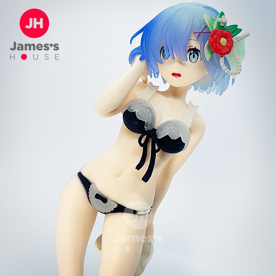 Mô Hình Figure Chính Hãng Anime Re:Zero, Rem, Limited Premium Summer Beach Figure, SEGA, Nhật Bản