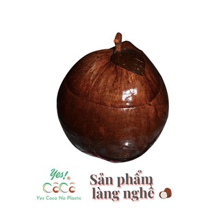 Bình Trái Dừa Đựng Ấm Trà Giữ nhiệt Tặng Bình Tích tặng kèm bình trả giả cổ | YESCOCO Xưởng SX