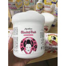 Kem ủ trắng cô gái da mặt và toàn thân Apatheia Glowing Pack hàng nội địa nhật bản lọ 500g
