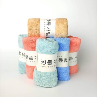 Khăn Mặt Siêu Mềm Mại Siêu Thấm Hút Hàn Quốc - 50x30cm - Màu ngẫu nhiên