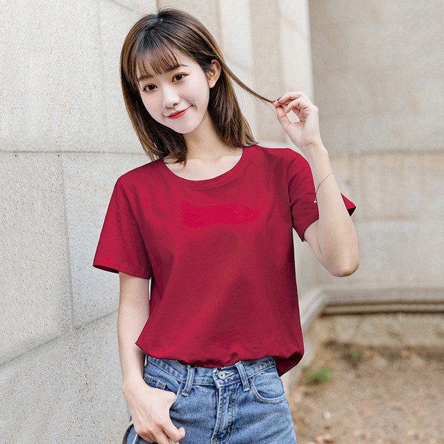 THANH LÝ- Áo thun nữ chất cotton co giãn cực đẹp nhiều màu