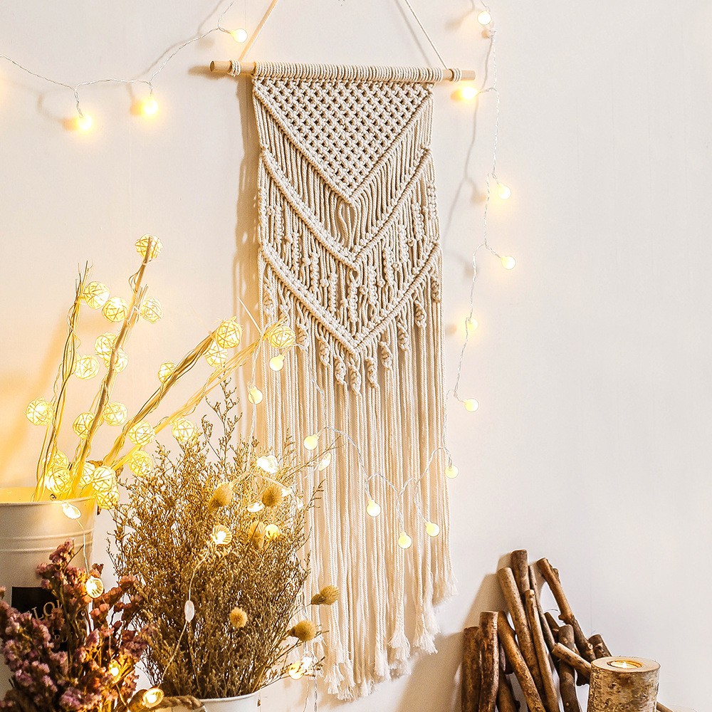 [CÓ SẴN] Mành treo Rèm treo tường Macrame trang trí decor nhà cửa