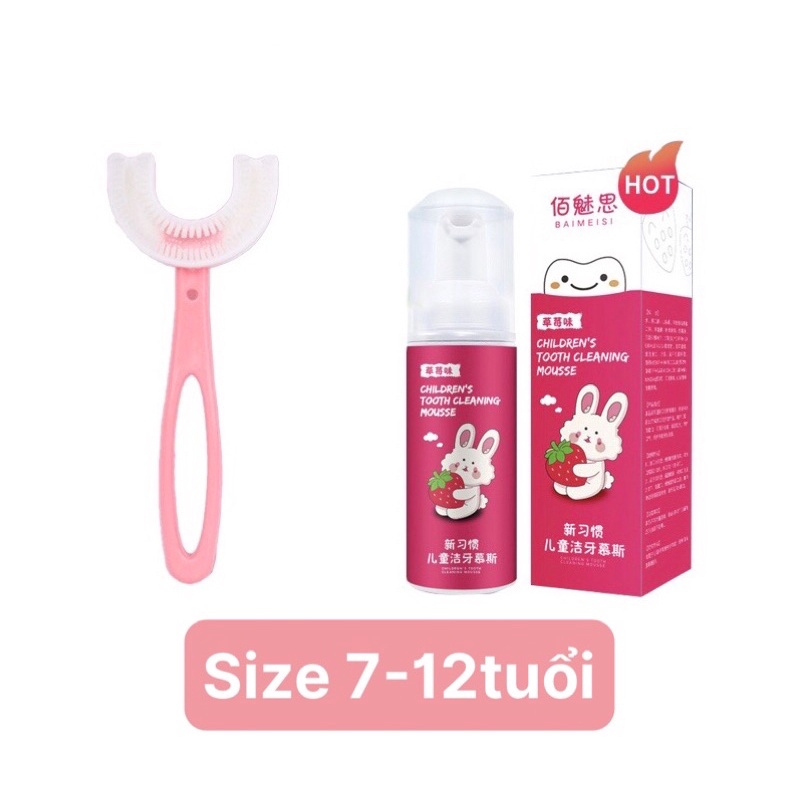 COMBO BÀN CHẢI ĐÁNH RĂNG CHƯ U  - KEM ĐÁNH RĂNG TRẺ EM .