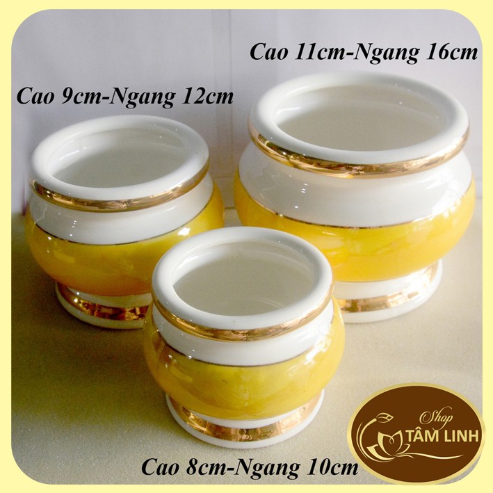 Lư Hương Bát Nhang thờ cúng bàn thờ GỐM CAO CẤP