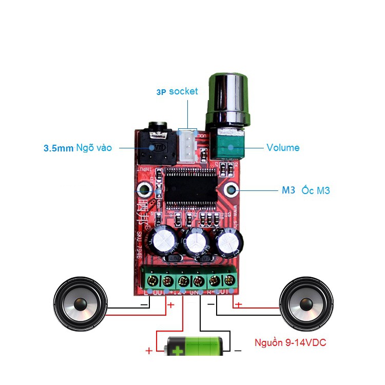 Mạch khuếch đại âm thanh chip YMH138