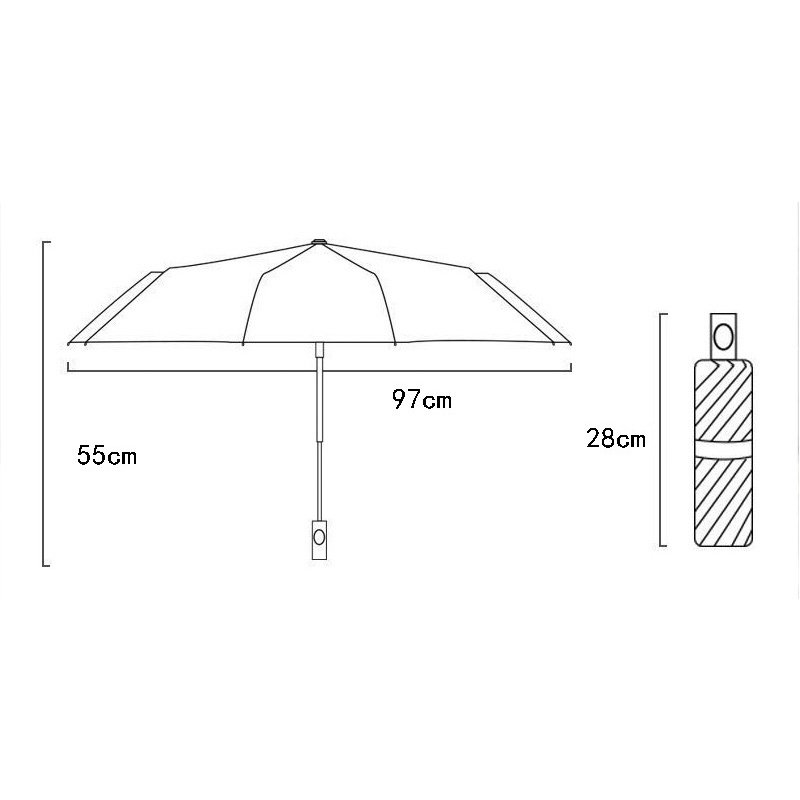 Ô dù che nắng mưa có thế gấp gọn - Ô dù dễ thương