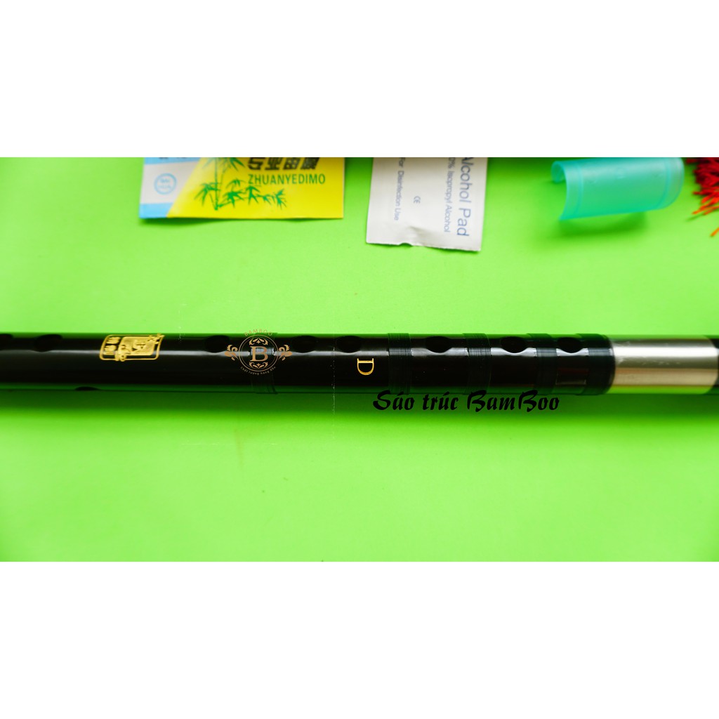 Sáo trúc Bamboo dizi Gỗ mun khớp kép DG1000