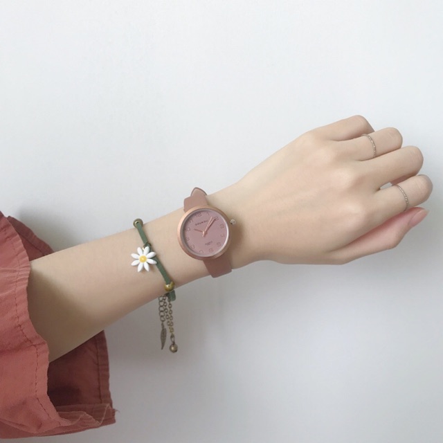 Đồng hồ nữ Doukou dây da cao cấp mặt số thời trang lịch lãm | BigBuy360 - bigbuy360.vn