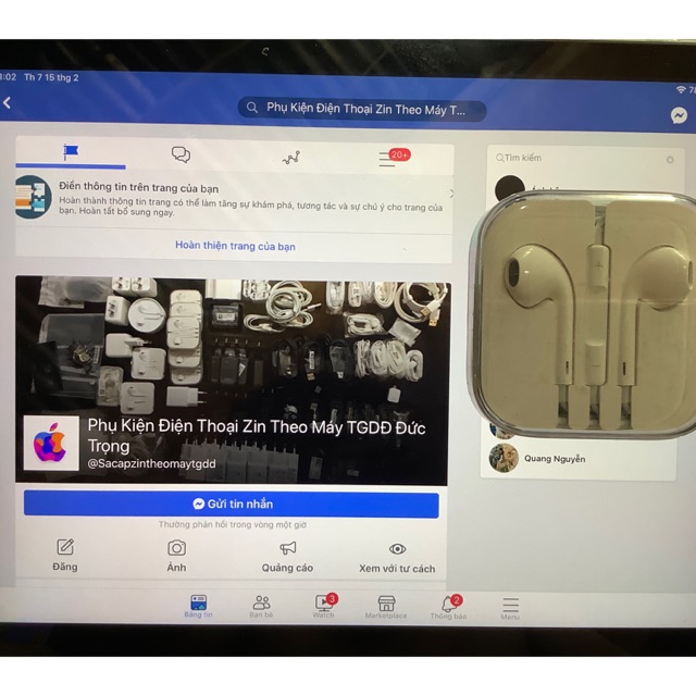 Tai nghe iPhone EarPods chân 3.5mm