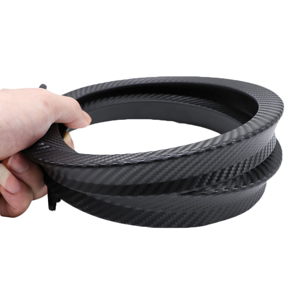 Bộ 2 dải sợi carbon 42cm trang trí viền bánh xe ô tô