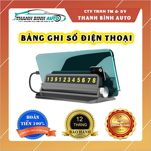 Bảng Ghi Số Điện Thoại Trên Ô Tô - Có Gía Đỡ Điện thoại