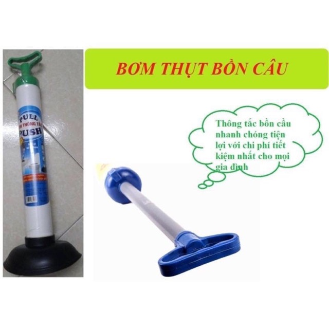 Cây bơm thụt thông tắc bồn cầu cao cấp