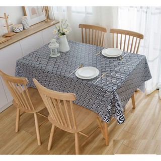 Khăn trải bàn không thấm nước MẪU HÌNH QUẠT - Khăn trải bàn Trang trí Trang trí Bàn