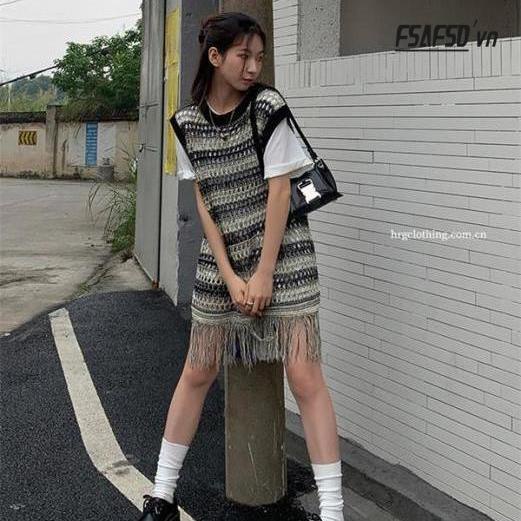 Áo Dệt Kim Sát Nách Kẻ Sọc Ngang Thời Trang Mùa Hè Hàng Mới Phong Cách Pháp 2022 Cho Nữ