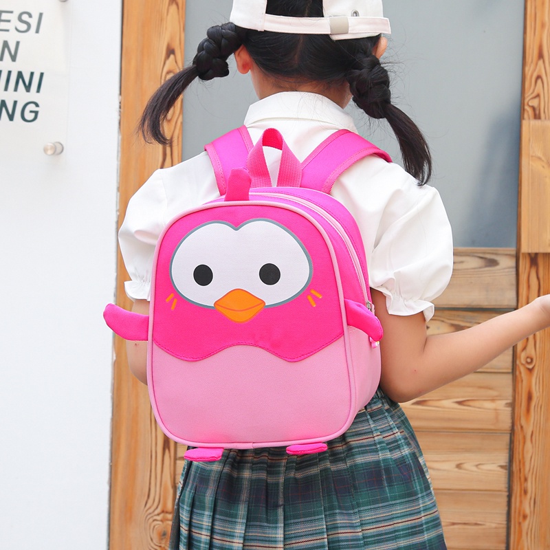 Ba Lô Hình Chim Cánh Cụt Hoạt Hình Thiết Kế Mới Đáng Yêu Dành Cho Bé