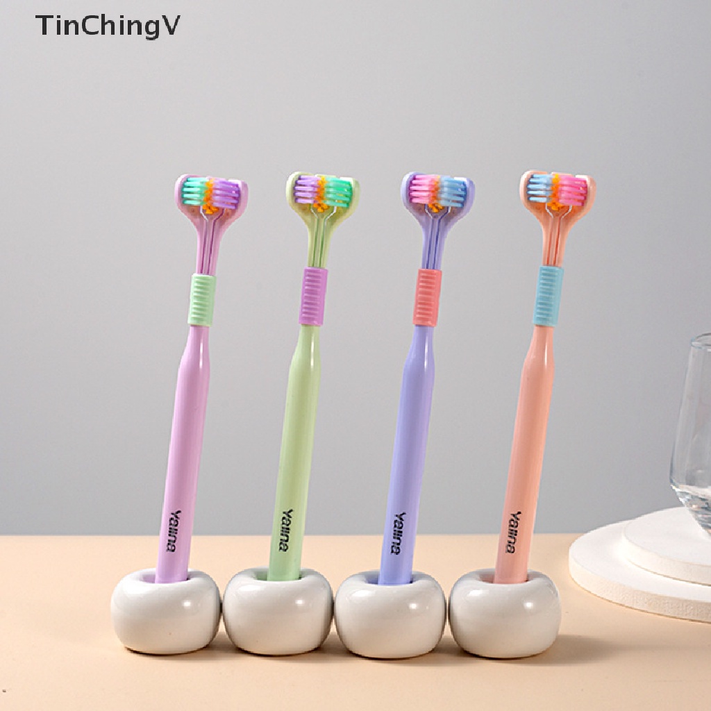 Bàn Chải Đánh Răng Lông Siêu Mềm Ba Mặt Dành Cho Người Lớn