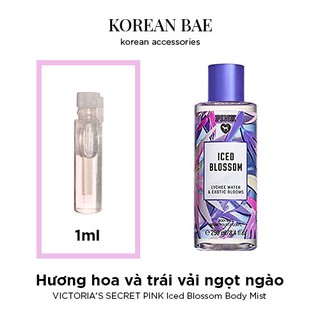 [Giao 4h] Nước hoa VICTORIA'S SECRET PINK Iced Blossom Body Mist mẫu thử mini 1mL