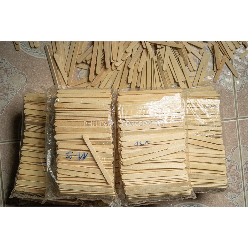 [ SALE SẬP SÀN ] QUE KEM GỖ - LÀM HANDMADE - LOẠI 1KG LOẠI 1cm ( KHOANG 1000 CÂY )