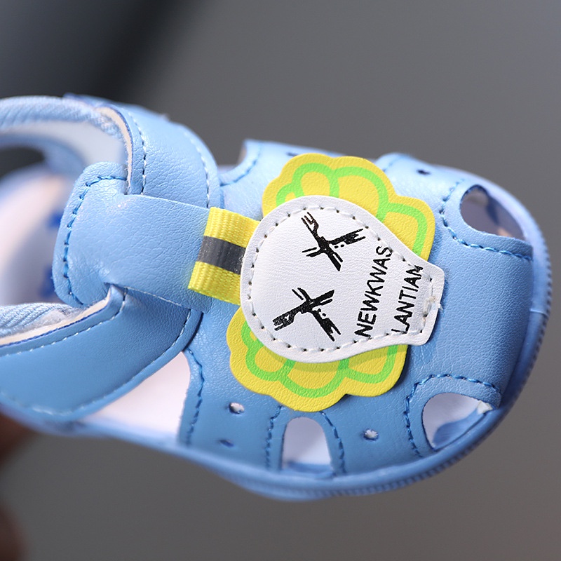 GIÀY SANDAL KÊU TIT TIT CHO BÉ TRAI BÉ GÁI 6-36 THÁNG. XĂNG ĐAN QUAI HẬU CHO BÉ TẬP ĐI. BABY LINK