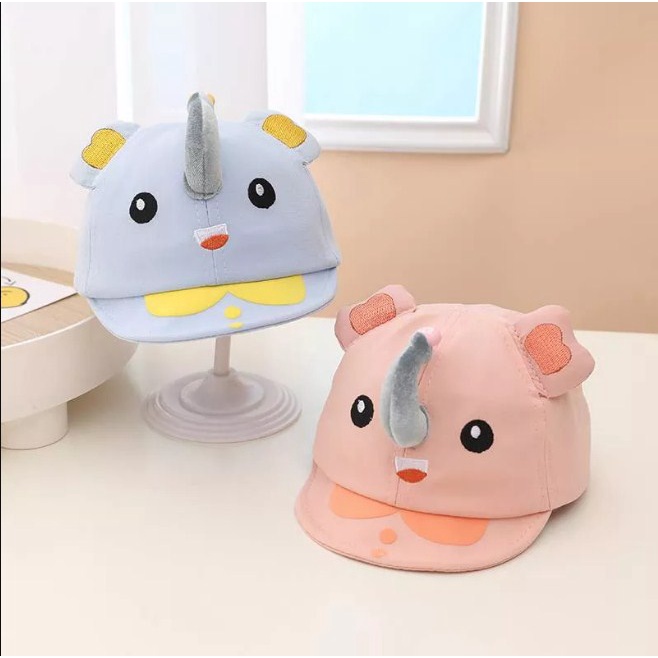 Mũ lưỡi trai hình Gấu, Voi 3D cho bé trai bé gái từ 6 tháng - 2 tuổi