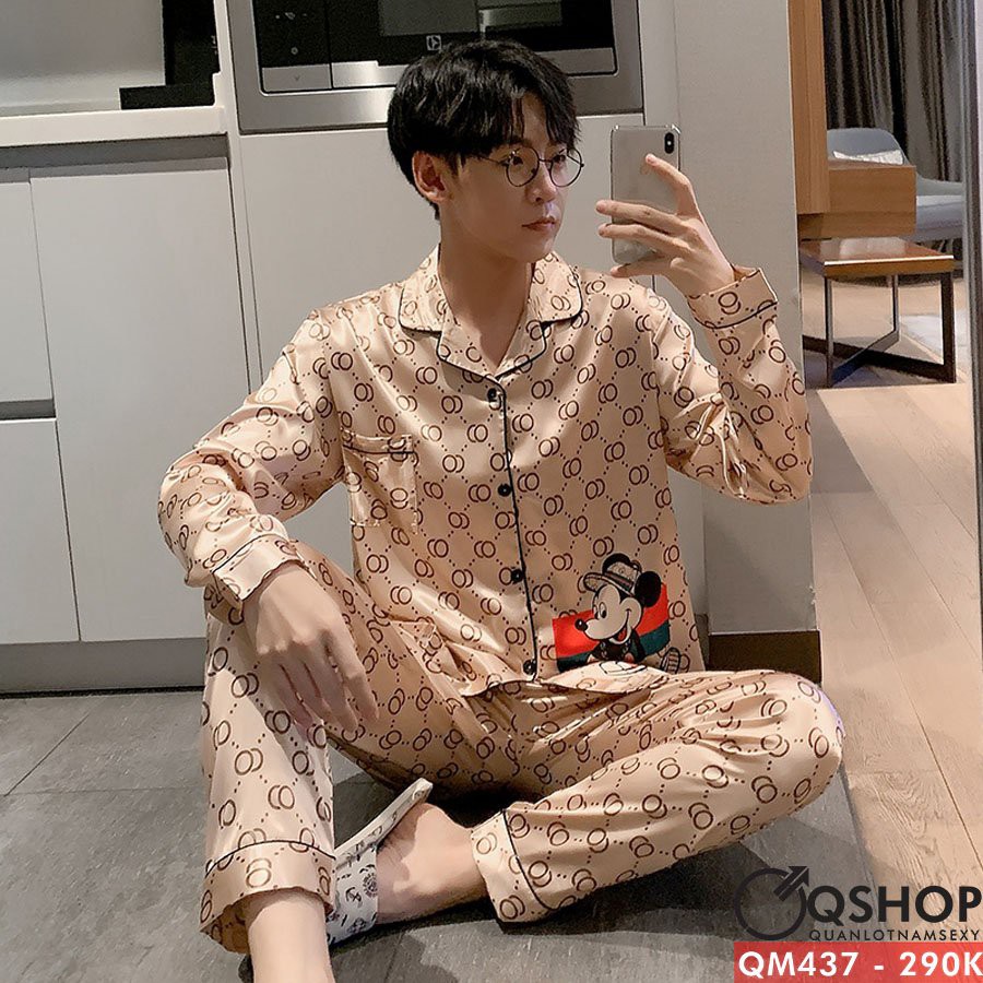 Bộ đồ pijama nam quần dài, tay dài QSHOP QM437