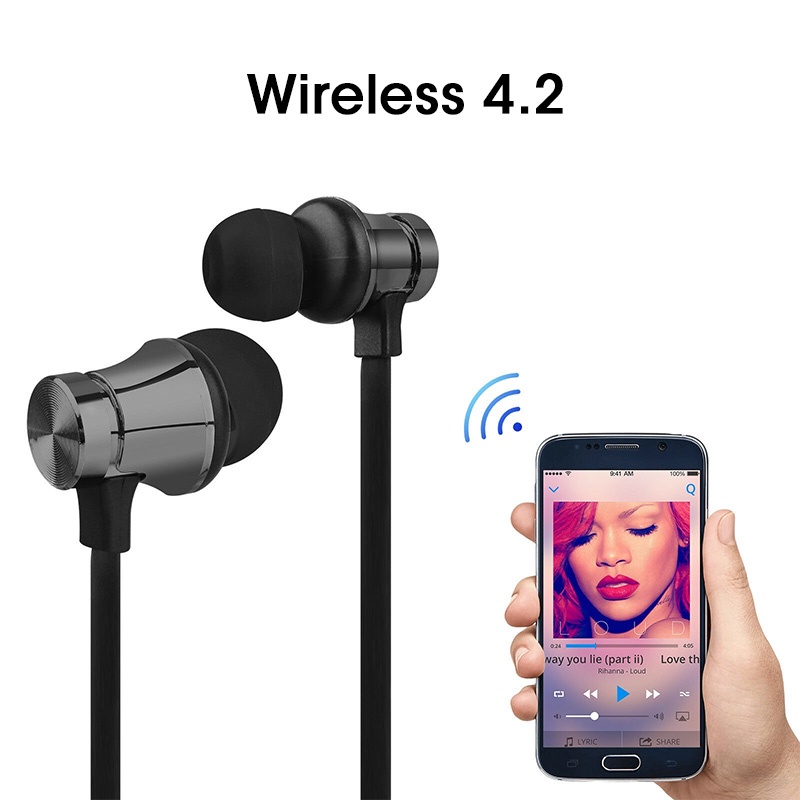 Tai nghe Tai nghe không dây thể thao XT11 Tai nghe âm thanh nổi thông minh có từ tính