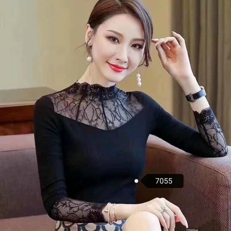 ÁO GIỮ NHIỆT CỔ REN SIÊU MỀM MỊN