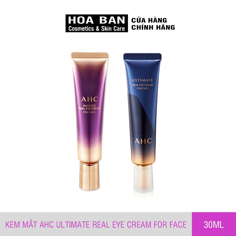 Kem Mắt AHC Ageless Real Eye Cream For Face 12ml &30ml | BigBuy360 - bigbuy360.vn