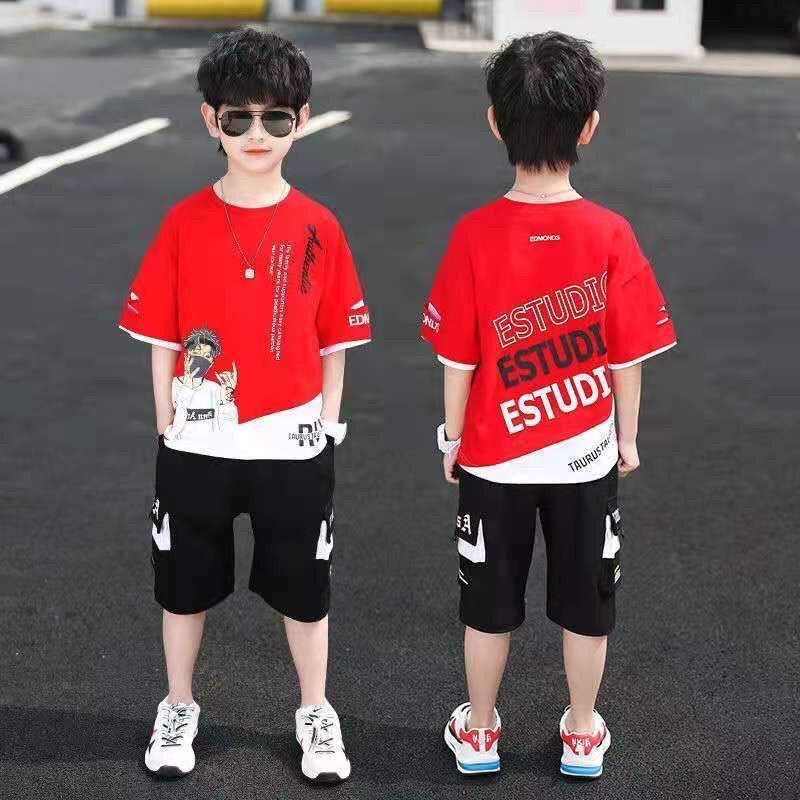 Set 2 Món Đồ Ngắn Thời Trang Mùa Hè Cho Bé Trai Từ 3 Đến 4-5 Đến 6 Đến 7 Đến 8 Đến 9 Đến 10 Đến 11 Đến 12 Tuổi Bộ Đồ Liền Thân Xinh Xắn Dành Cho Bé