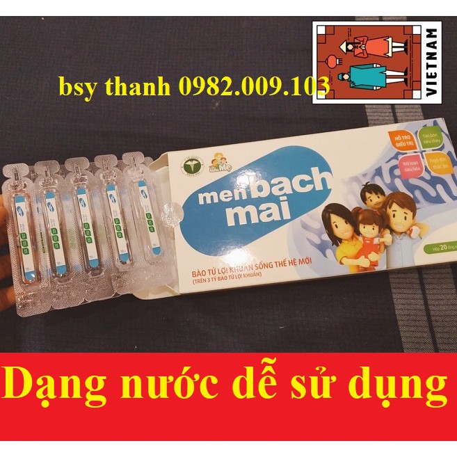 Men sống bạch mai thế hệ mới (dùng cho táo bón,tiêu chảy,rối loạn tiêu hóa,kém ăn chậm lớn,men Gold vi sinh) | BigBuy360 - bigbuy360.vn